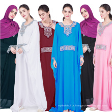 Mais recente projeto mulheres turca muçulmano abaya bordado guarda-chuva abaya peru
